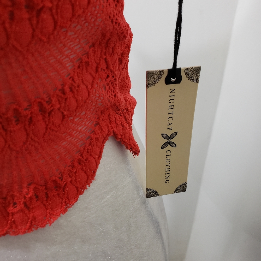 Free people nightcap bralette red lace size 4 nwt - Picture 3 of 8